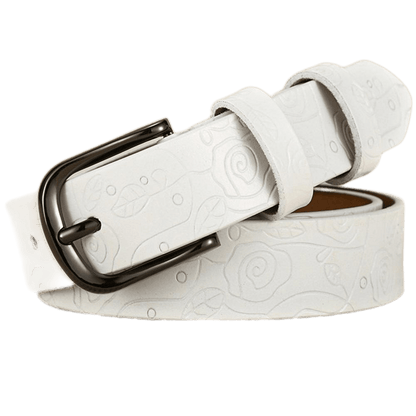 Belt in leather for women, model Perry