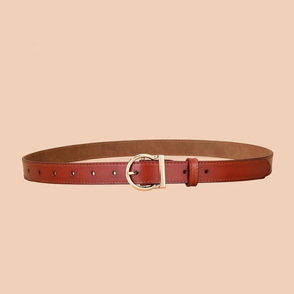 Belt in leather for women, model Rae - Zictor