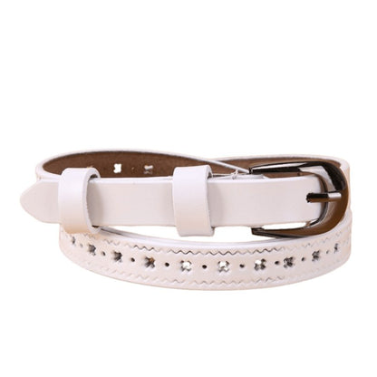 Belt in leather for women, model Renee - Zictor