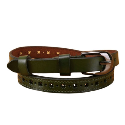 Belt in leather for women, model Renee - Zictor