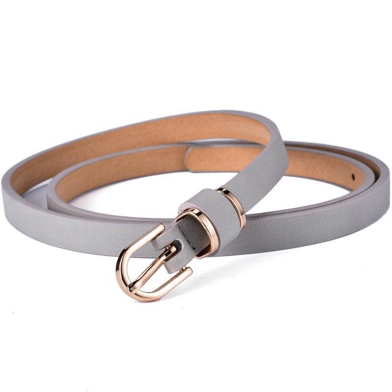 Belt in leather for women, model RowMaayans - Zictor