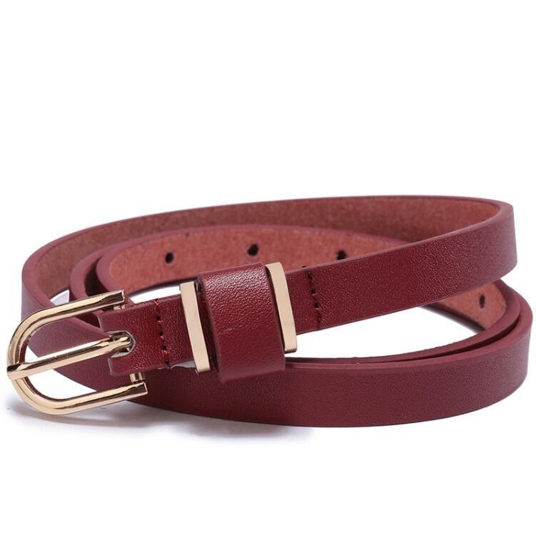 Belt in leather for women, model RowMaayans - Zictor