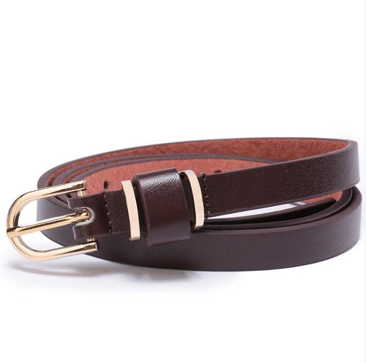 Belt in leather for women, model RowMaayans - Zictor