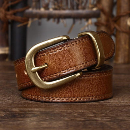 Belt in leather for women, model Said - Zictor