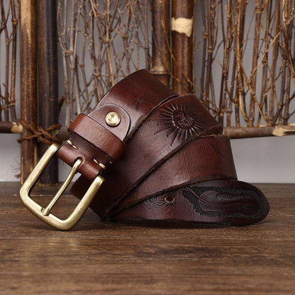 Belt Leather For Men Model Eliah by Zictor