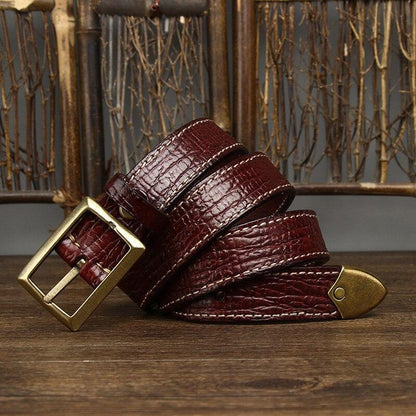 Belt in leather for women ou men, model Eris - Zictor