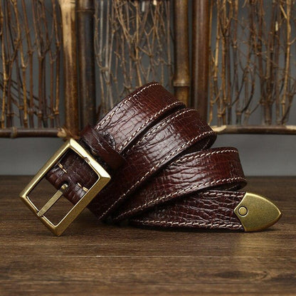 Belt in leather for women ou men, model Eris - Zictor