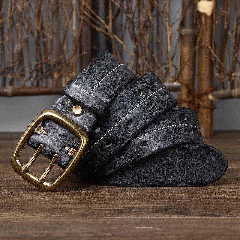 Belt Leather For Women Ou Men Model Ravi by Zictor