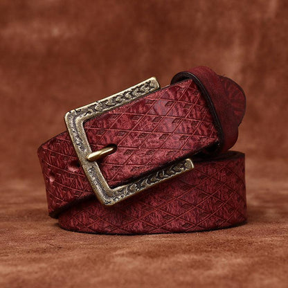 Belt in leather for women ou men, model Sabernka - Zictor