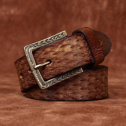 Belt in leather for women ou men, model Sabernka - Zictor