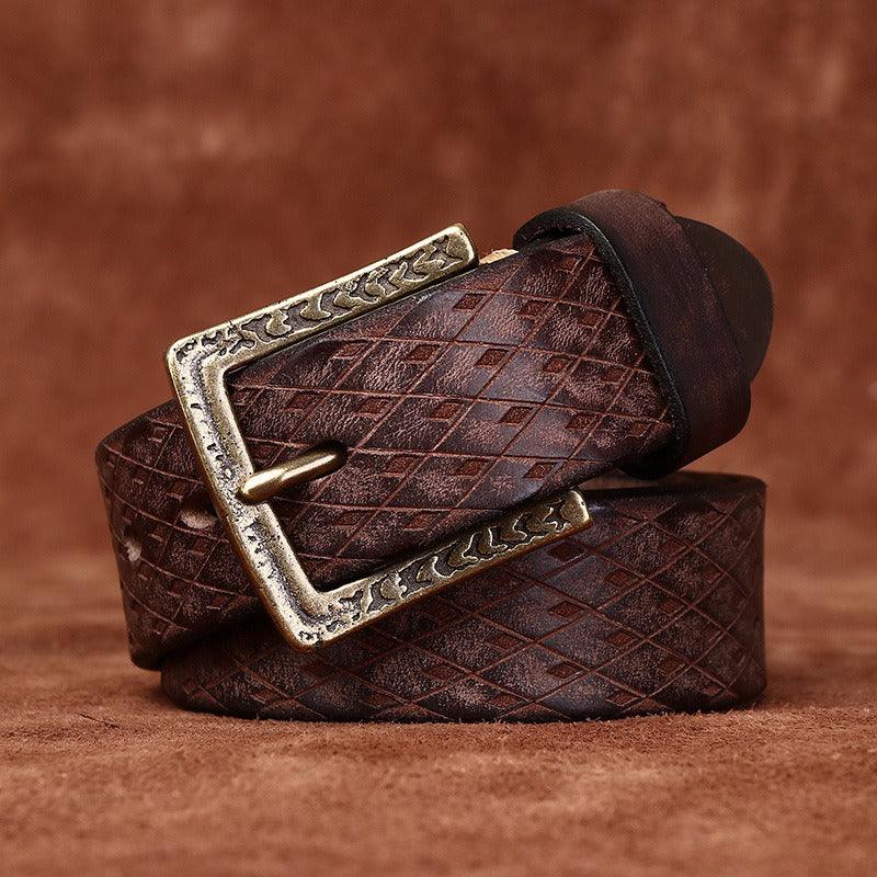Belt in leather for women ou men, model Sabernka - Zictor
