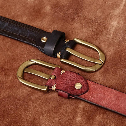 Belt Leather For Women Ou Men Model Lee by Zictor