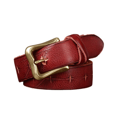 Full Grain Belt for Women - Model Cameron
