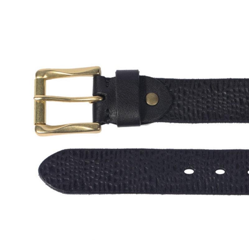 Belt Leather Texture Leather Craquele For Men Model Jamy by Zictor