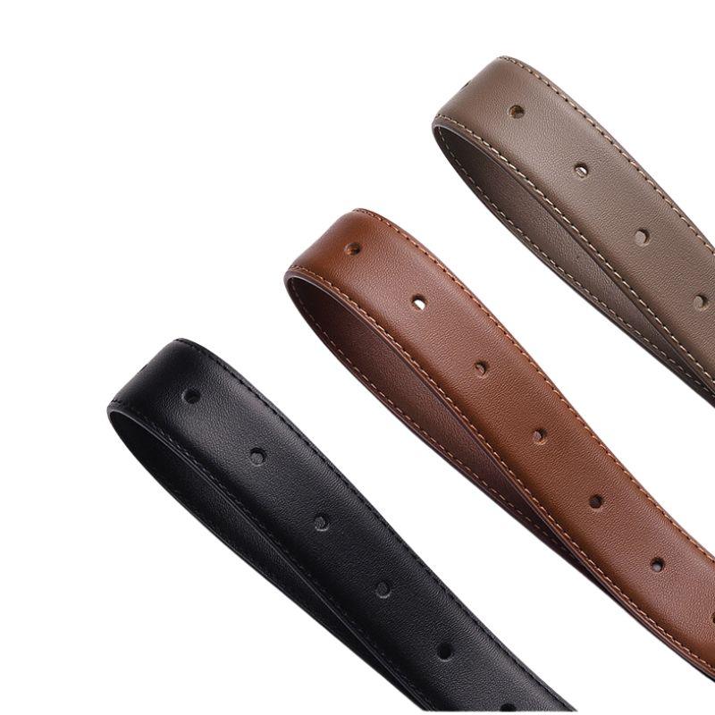Belt Leather Lisse Buckle Golden For Women Model Corei by Zictor