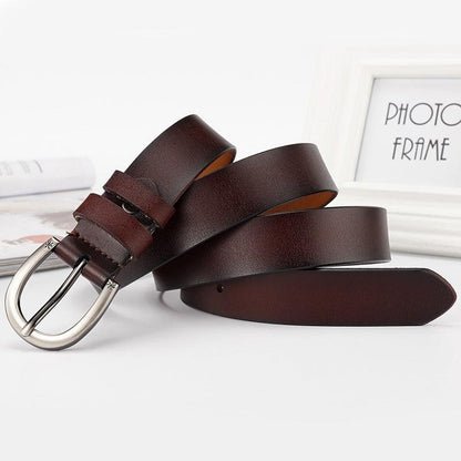 Belt Leather Effet Vieilli For Women Model Arielle by Zictor