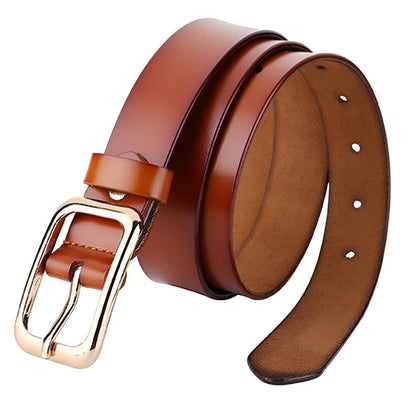 Belt Leather Lisse For Women TO Buckle Single Model Keely by Zictor
