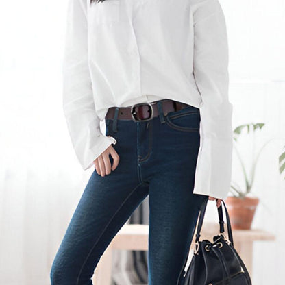 Belt Leather Lisse For Women Model Spenser by Zictor