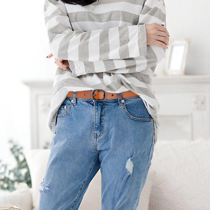 Belt Leather Lisse For Women Model Spenser by Zictor