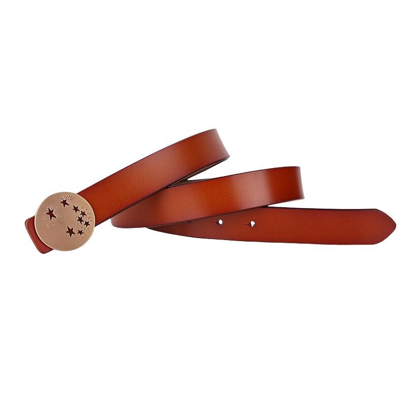 Belt Leather Buckle Clip Etoiles For Women Model Ruby by Zictor