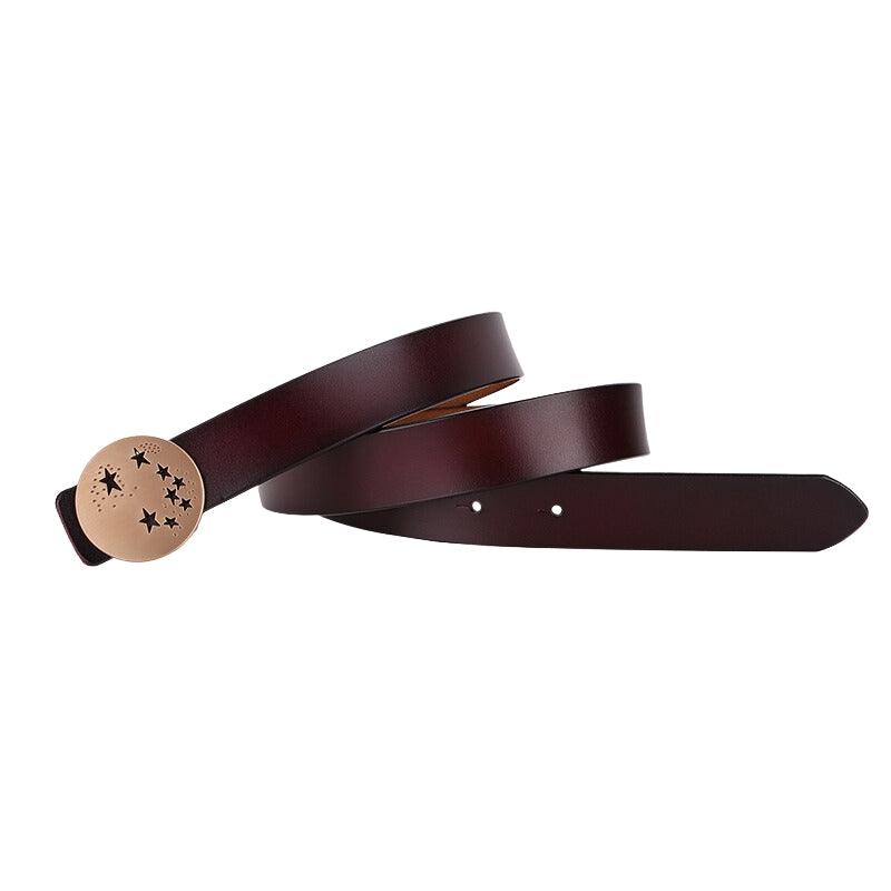 Belt Leather Buckle Clip Etoiles For Women Model Ruby by Zictor
