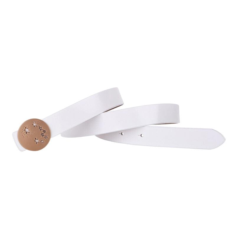 Belt Leather Buckle Clip Etoiles For Women Model Ruby by Zictor
