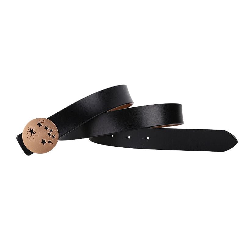 Belt Leather Buckle Clip Etoiles For Women Model Ruby by Zictor