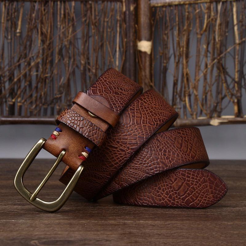 Belt in leather, model Auri - Zictor