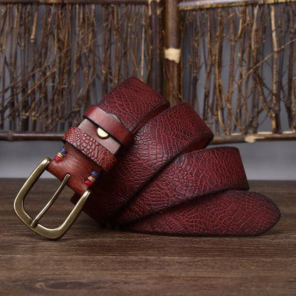 Belt in leather, model Auri - Zictor