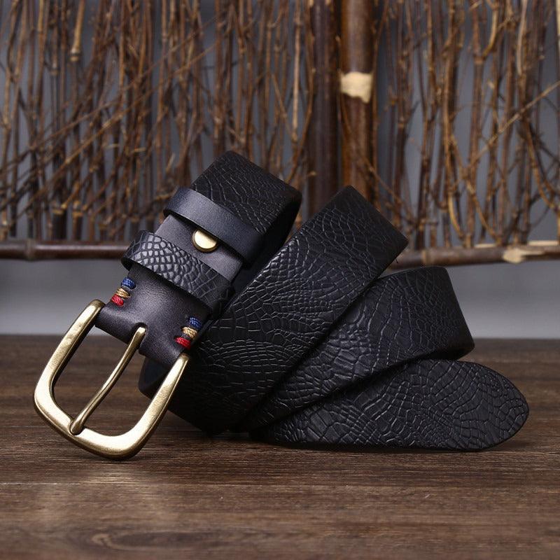 Belt in leather, model Auri - Zictor