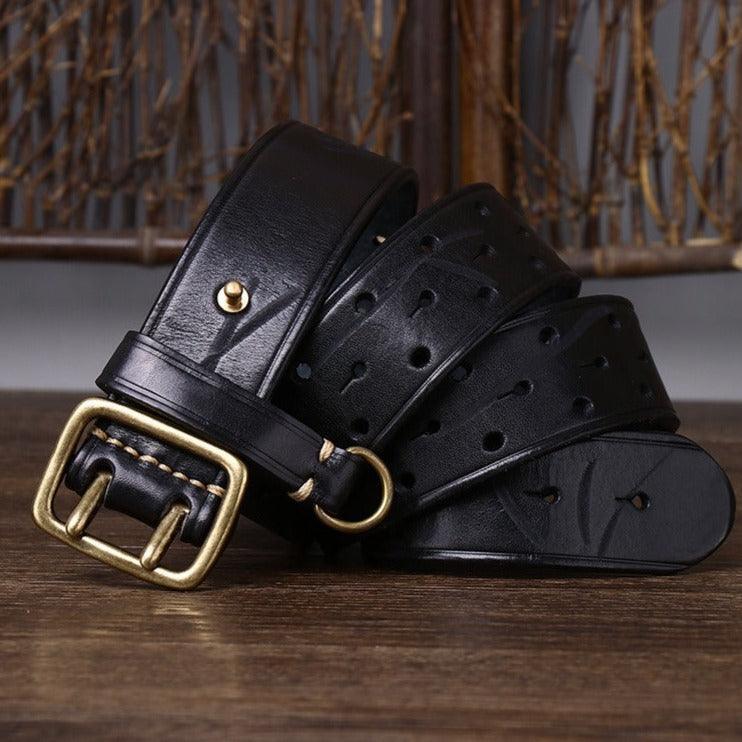 Belt in leather, model KingsSimranyany - Zictor