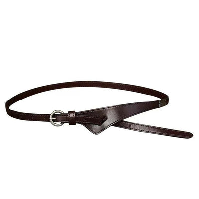 Belt Black Prong Brass Buckle - Model Saber