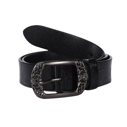 Belt Leather Papillons For Women Buckle Florale Model Budi by Zictor