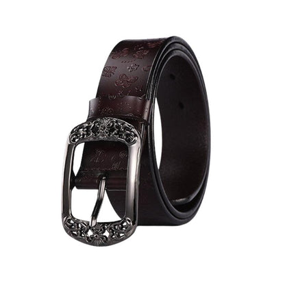 Belt Leather Papillons For Women Buckle Florale Model Budi by Zictor