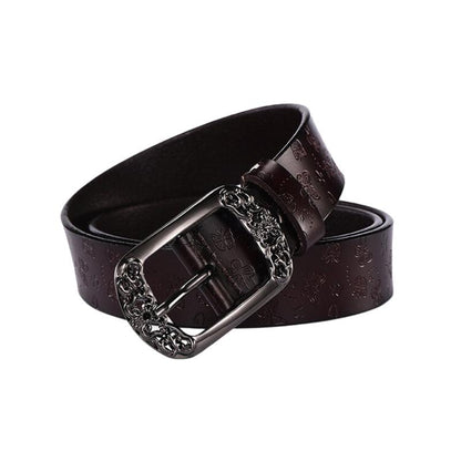 Belt Leather Papillons For Women Buckle Florale Model Budi by Zictor