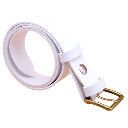 Belt in leather pleine fleure, tAndiege végétal, for men, model Camile - Zictor