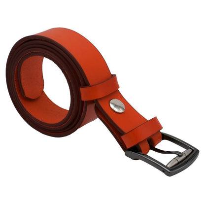 Belt in leather pleine fleure, tAndiege végétal, for men, model Landry - Zictor