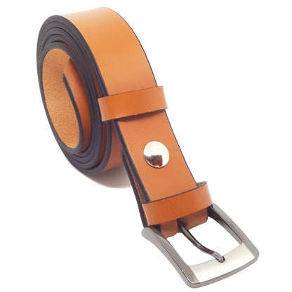 Belt in leather pleine fleure, tAndiege végétal, for men, model Gaëtan - Zictor