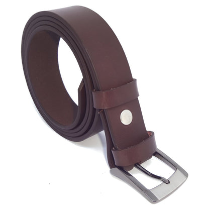 Belt in leather pleine fleure, tAndiege végétal, for men, model Gaëtan - Zictor