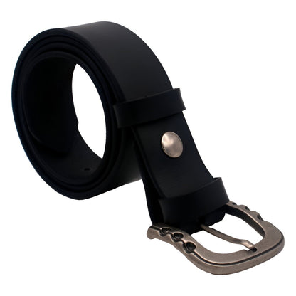 Belt in leather pleine fleure, tAndiege végétal, for men, model Théo - Zictor
