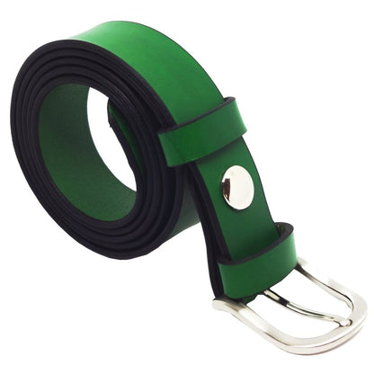 Belt in leather pleine fleure, tAndiege végétal, for men, model Niki - Zictor