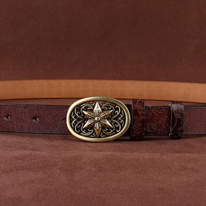 Belt Leather Style Boheme For Women Buckle Etoile Model Kelly by Zictor