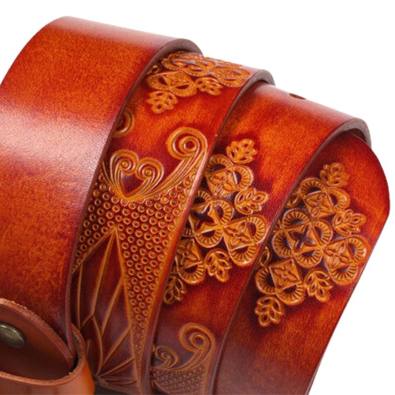 Belt TO Reliefs Motifs Ethniques For Women Ou Men Model Alaa by Zictor