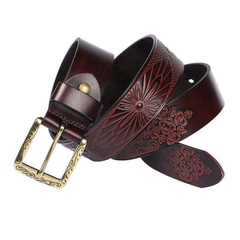 Belt TO Reliefs Motifs Ethniques For Women Ou Men Model Alaa by Zictor