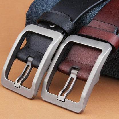 Belt Leather Buckle Ajouree For Men Model Laurin by Zictor