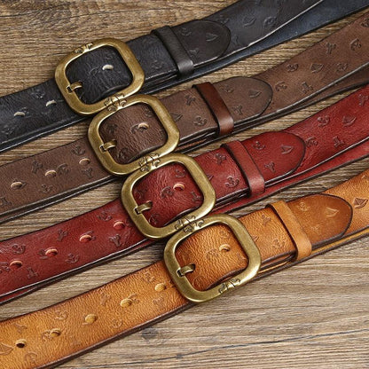 Belt Leather For Men Model Bowie by Zictor