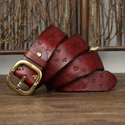 Belt Leather For Men Model Bowie by Zictor
