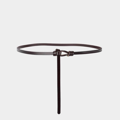 Belt in leather to nouer model Nile - Zictor