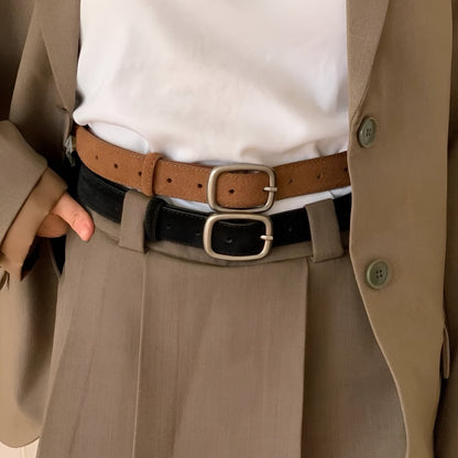 Belt Leather Veritable Suede Au Look Polyvalent Model Gene by Zictor