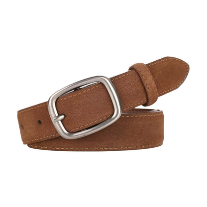 Belt in leather véritable suédé, au look polyvCalt, model Émilie - Zictor